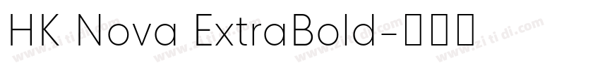 HK Nova ExtraBold字体转换